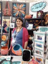Beth Studley and her quilty stand